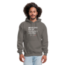 Record. Edit. Upload. Repeat. Cropped Hoodie - asphalt gray
