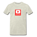 Subscribe Men's Premium T-Shirt - heather oatmeal