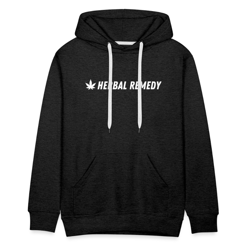 Herbal Remedy Cropped Hoodie - charcoal grey