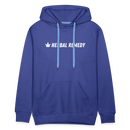 Herbal Remedy Cropped Hoodie - royal blue