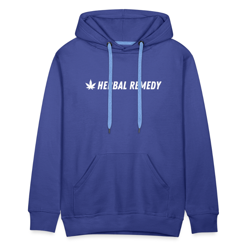 Herbal Remedy Cropped Hoodie - royal blue