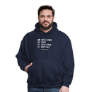 Record. Edit. Upload. Repeat. Cropped Hoodie - navy