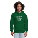 Record. Edit. Upload. Repeat. Cropped Hoodie - forest green