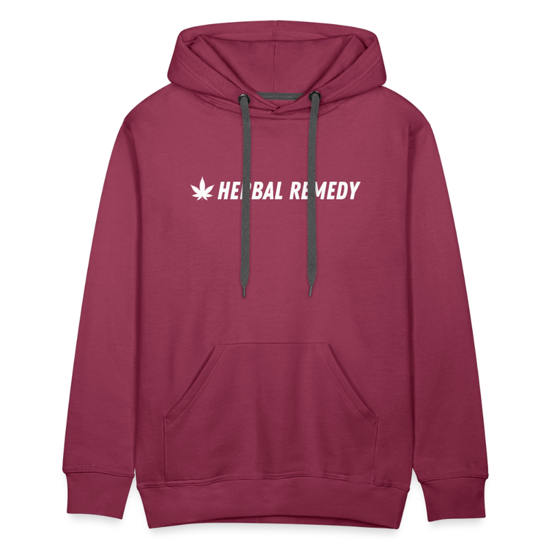 Herbal Remedy Cropped Hoodie - burgundy