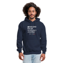Record. Edit. Upload. Repeat. Cropped Hoodie - navy