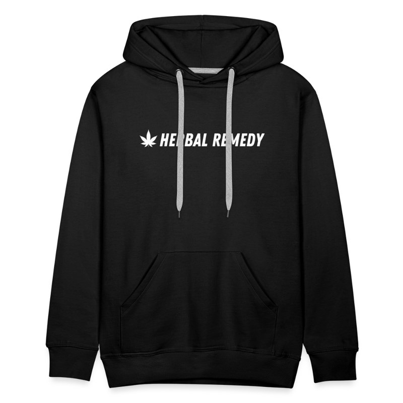 Herbal Remedy Cropped Hoodie - black