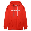Herbal Remedy Cropped Hoodie - red