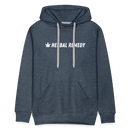 Herbal Remedy Cropped Hoodie - heather denim