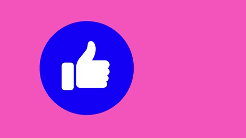 Full Screen Animated Like Button - Pink (mp4)