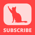 YouTube Cat SUBSCRIBE Watermark - Red