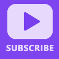 YouTube Subscribe Watermark - Purple