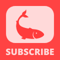 YouTube Fishing SUBSCRIBE Watermark - Red