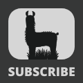 Gaming Subscribe Watermark - Black Llama