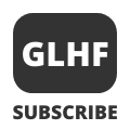 Gaming Subscribe Watermark - GLHF (Good Luck. Have Fun.) - White
