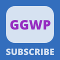 Gaming Subscribe Watermark - GGWP (Good Game, Well Played) - Llama Blue