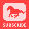 YouTube Horse SUBSCRIBE Watermark - Red