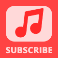 Music Subscribe Watermark - Red Note