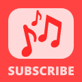 Music Subscribe Watermark - Red Notes
