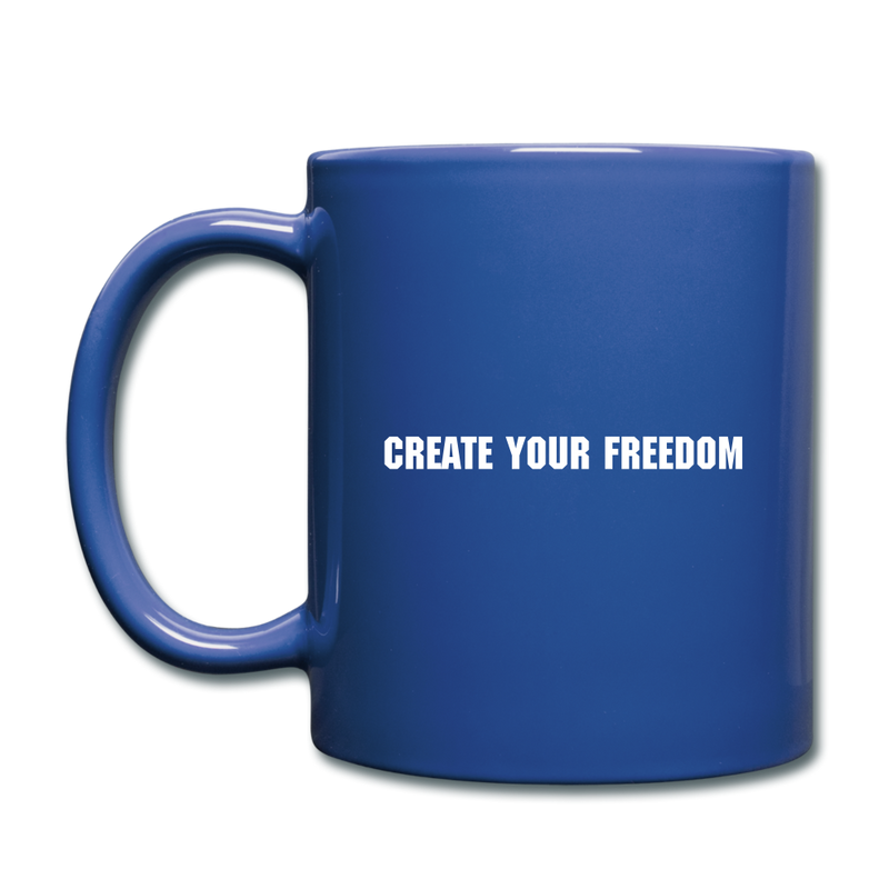 Creator Fundamentals Create Your Freedom Mug - royal blue