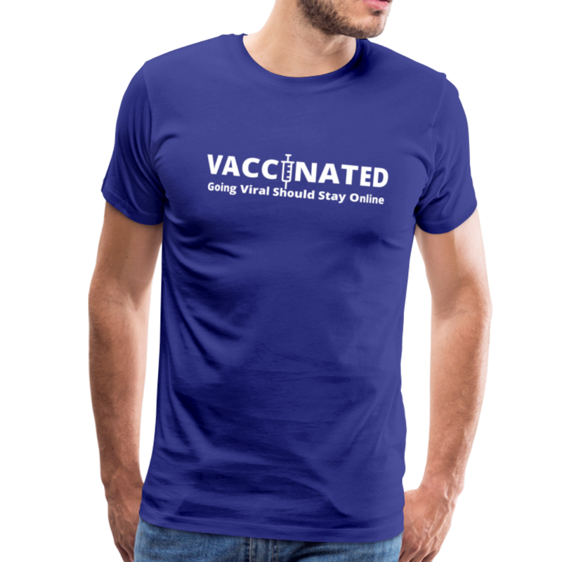 Vaccinated Unisex Premium T-Shirt - royal blue