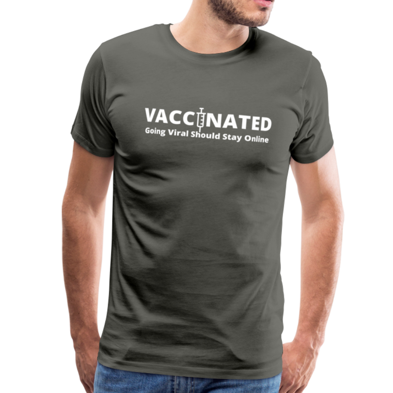 Vaccinated Unisex Premium T-Shirt - asphalt gray