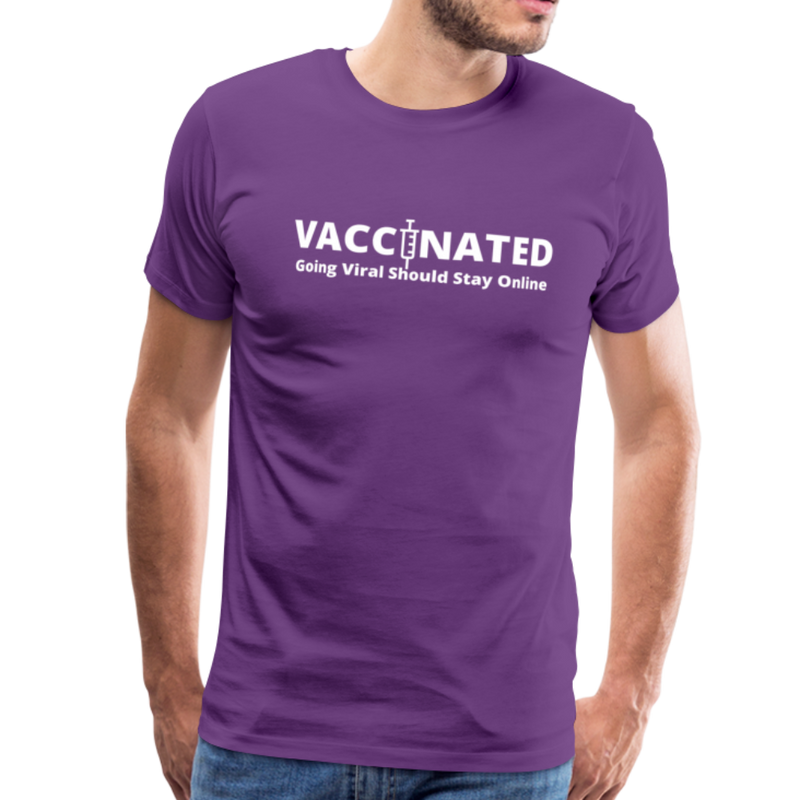 Vaccinated Unisex Premium T-Shirt - purple
