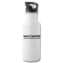 VACCINATED - Going Viral Should Stay Online - Water Bottle - white