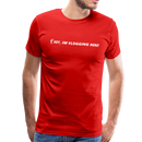 Hey, I'm Vlogging Here! - Unisex Premium T-Shirt - red