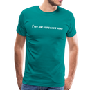 Hey, I'm Vlogging Here! - Unisex Premium T-Shirt - teal