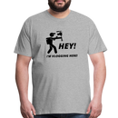 Hey, I'm Vlogging Here! Unisex Premium T-Shirt - heather gray