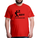 Hey, I'm Vlogging Here! Unisex Premium T-Shirt - red